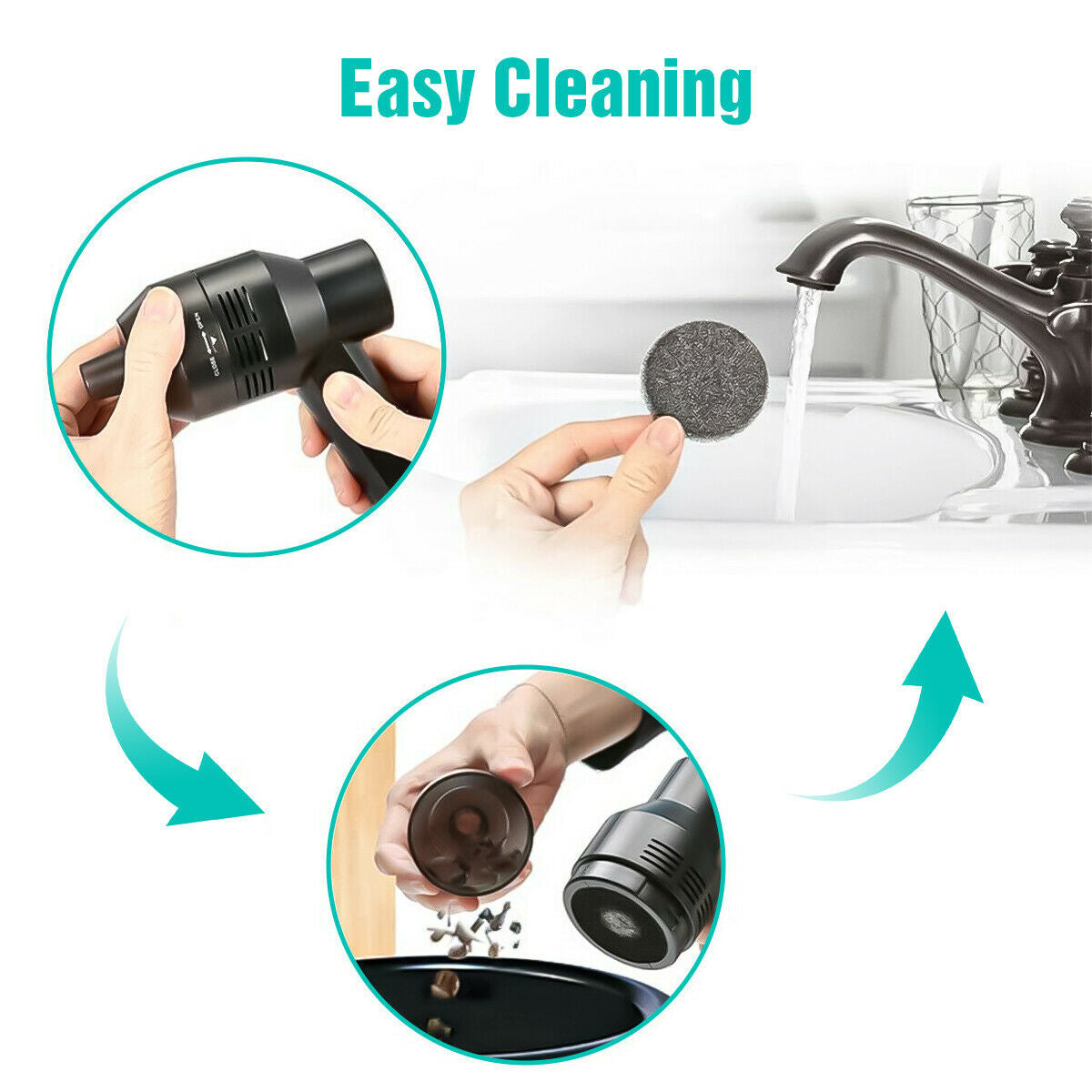 USB Keyboard Vacuum Cleaner Cordless Computer Cleaners Rechargeable with Cleaning Gel Auto for Car Laptop PC Piano Pet Dust